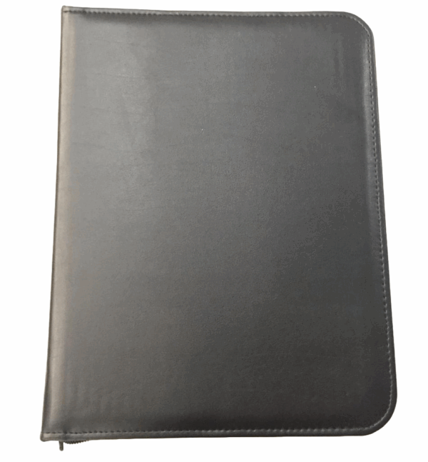 CARPETA "ELEGANCE" COSIDA, CON CIERRE Y HERRAJE DE ARGOLLAS - Image 3